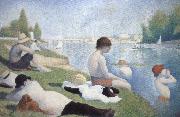 Georges Seurat, batbers at asnieres